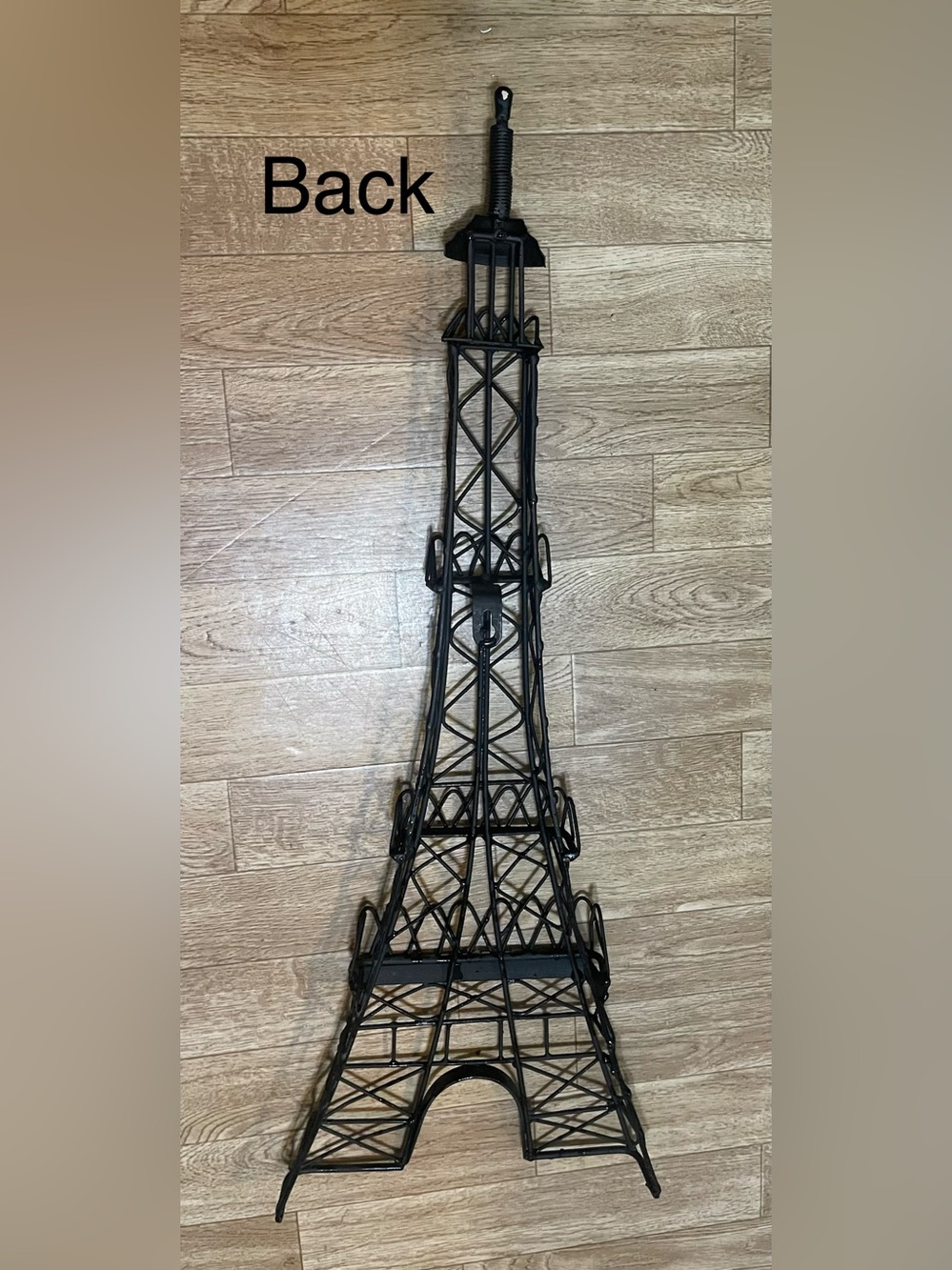 Metal Eiffel Tower Paris France Sculpture Art-Black - Picture 2 of 5